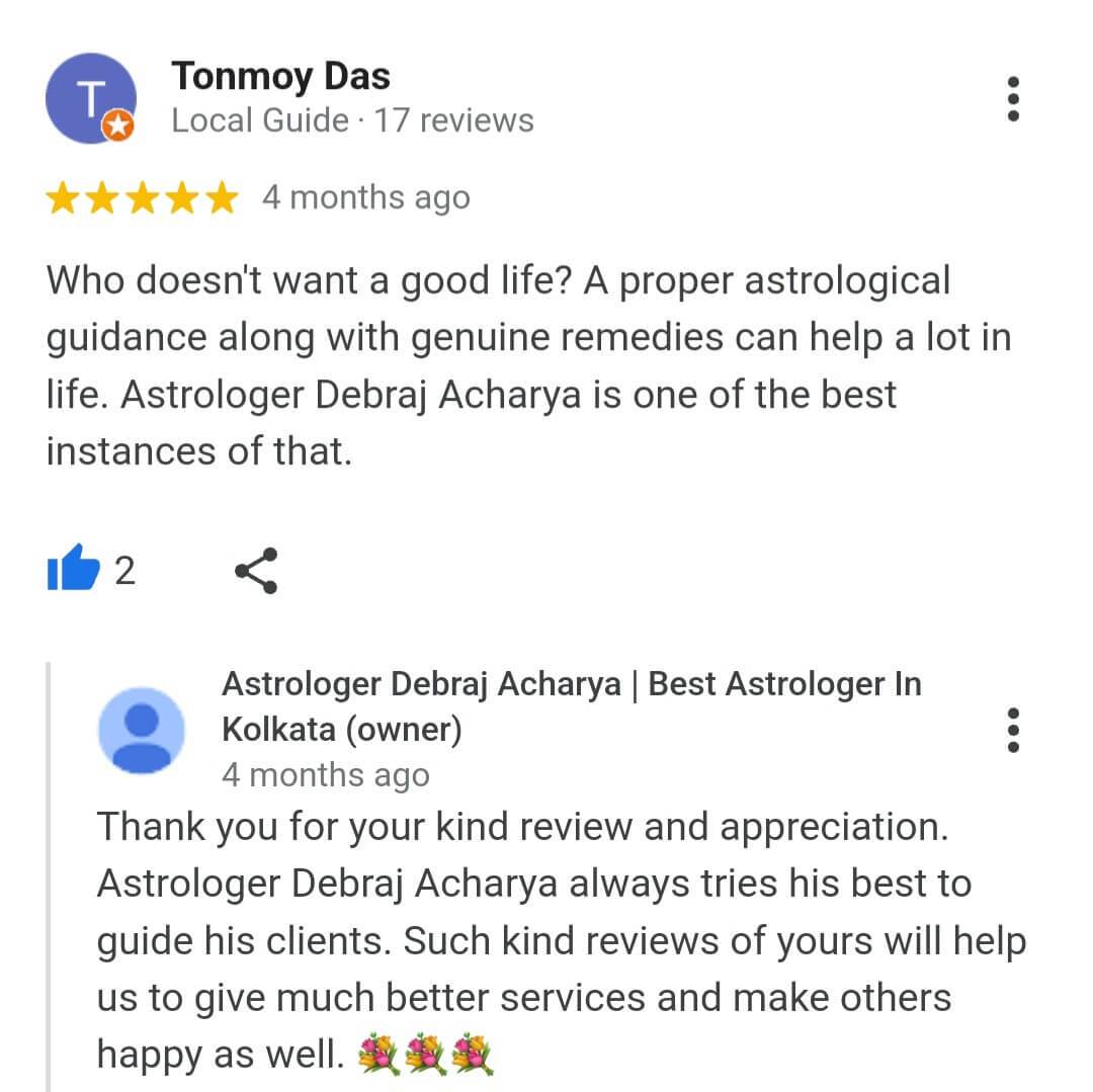 Client Feedback of Best Astrologer Debraj Acharya