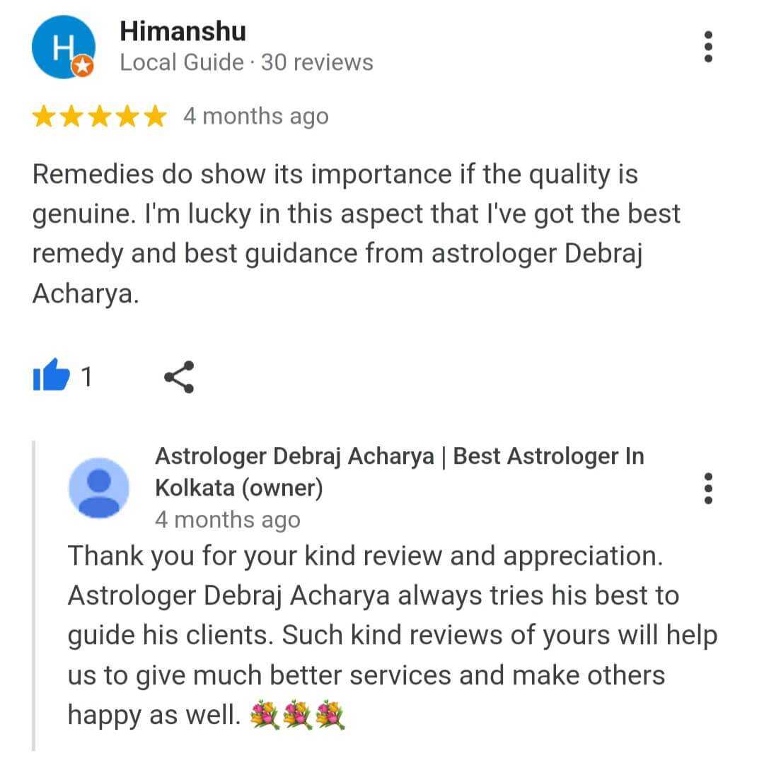Client Feedback of Best Astrologer Debraj Acharya