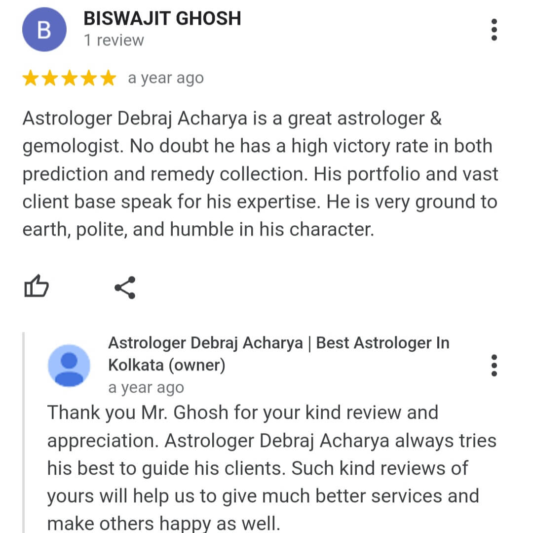 Client Feedback of Best Astrologer Debraj Acharya
