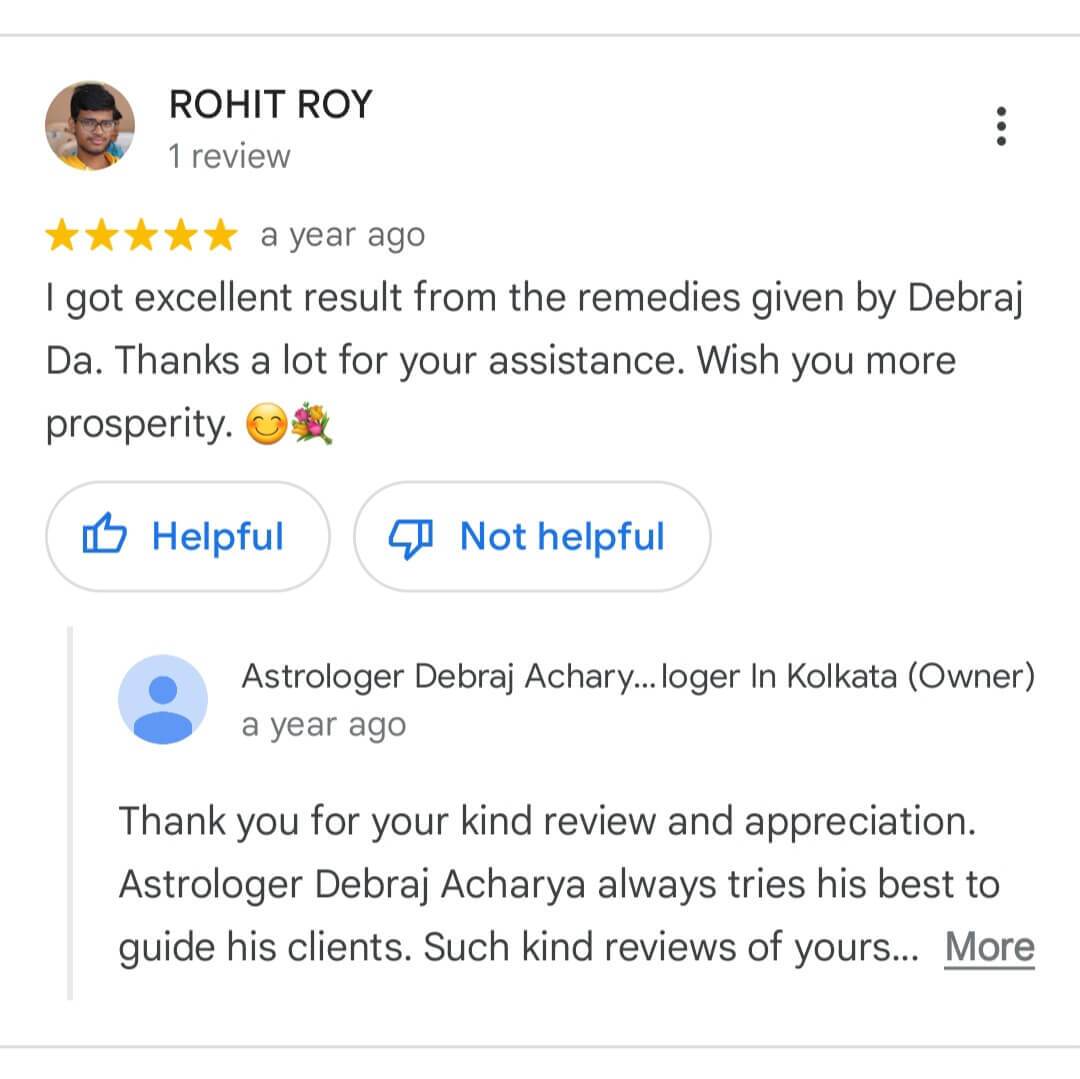 Client Feedback of Best Astrologer Debraj Acharya